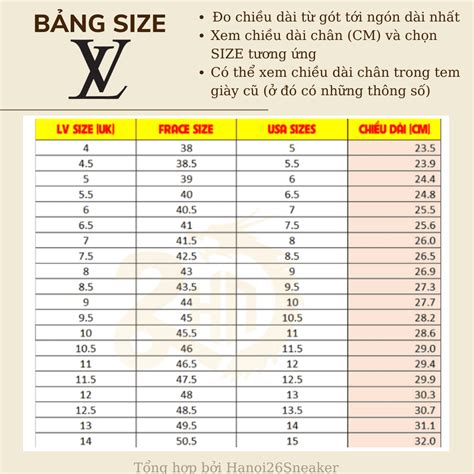 size giày louis vuitton|Louis Vuitton socks size chart.